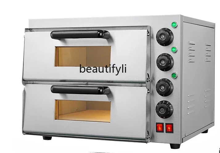 

Z189 Commercial electric oven oven pizza bread cake, two layers double layer one plate large capacity oven household