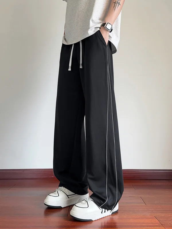 

Повседневные свободные широкие брюки для мальчиков-подростков, летние спортивные спортивные штаны Qui Dry, брюки прямого кроя, модные молодежные брюки для активного отдыха