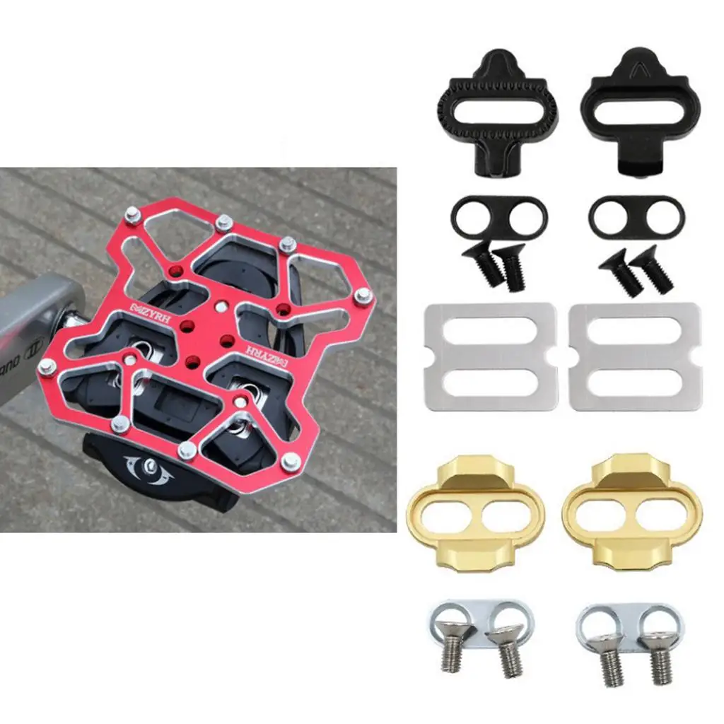 Iron SPD Bicycle Pedal Cleats Anti Rust Foot Rest Bike Clipless Plate Accessories for MTB Riding