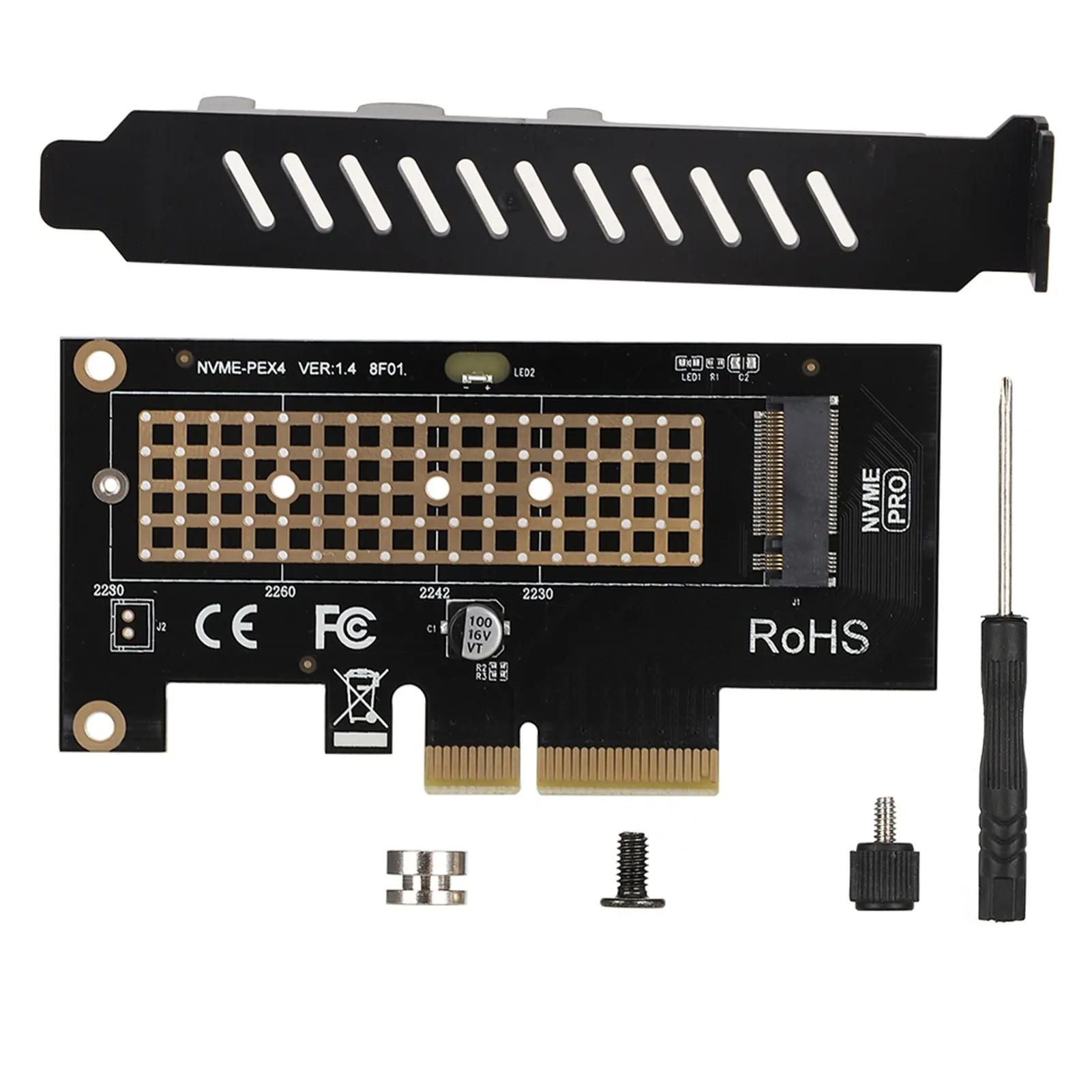 SK4 PCIE 3.0 x 4 NVMe Adapter Card for NVMe m.2 SSD PCIE x 4 x 8 x 16 Slots