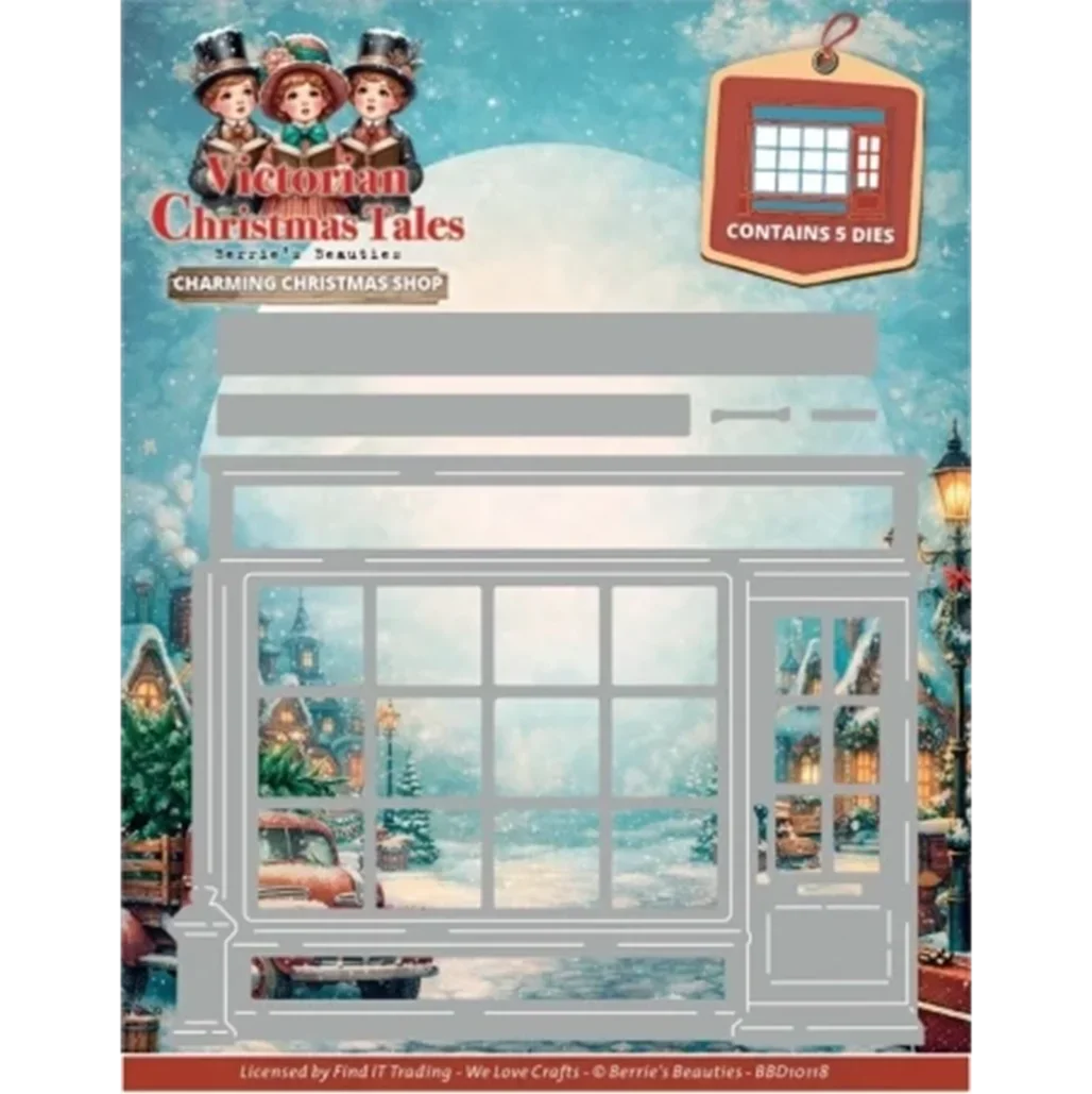 Victorian Christmas Tales - A Winter Street Scene Metal Cutting Dies Scrapbook Diary Decoration Stencil Embossing Template DIY