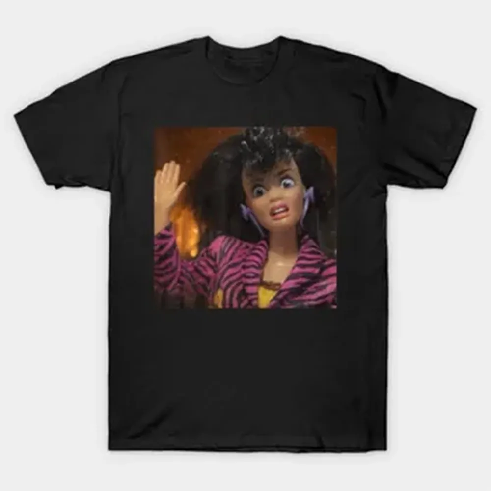 Disgusting Doll Face Gen Z Brainrot T-shirt For Men Women 100% Cotton T Shirts Short Sleeve