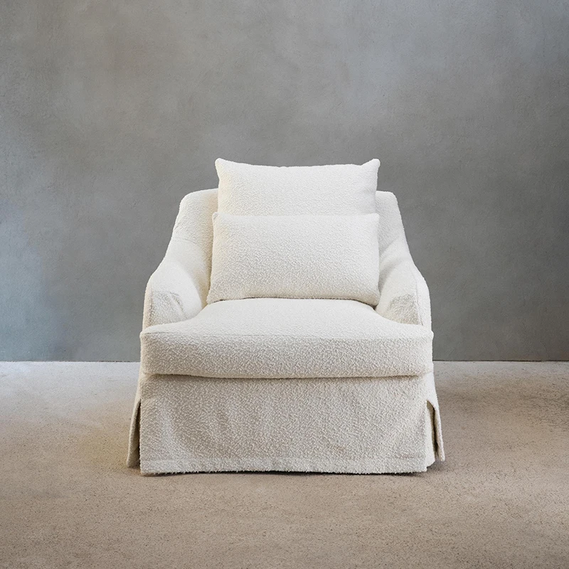 H2H   removable and washable foreign trade single fabric sofa simple leisure chair