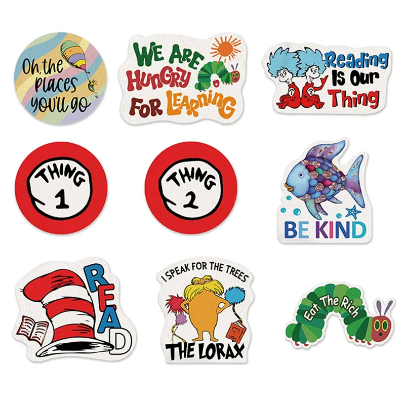 

New Brooch Teacher Gift For Returning To School Graduation Season Fun Reading Preschool Teachers Chest Tags Clothing Decoration