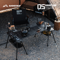 SHINETRIP 05 Series Expandable Diversified Aluminium Skateboard Table Tactical System Camping Table Portable Folding Storage