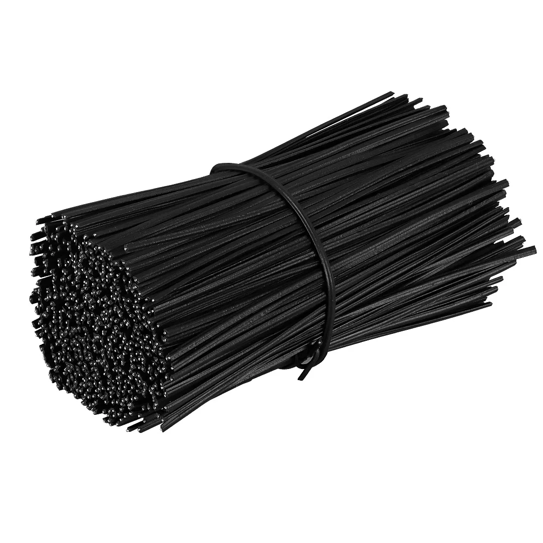 200pcs one bag 15CM Encapsulated Norse Wire plastic coated Iron Black cable tie Galvanized Norse Bundled cable line Ties