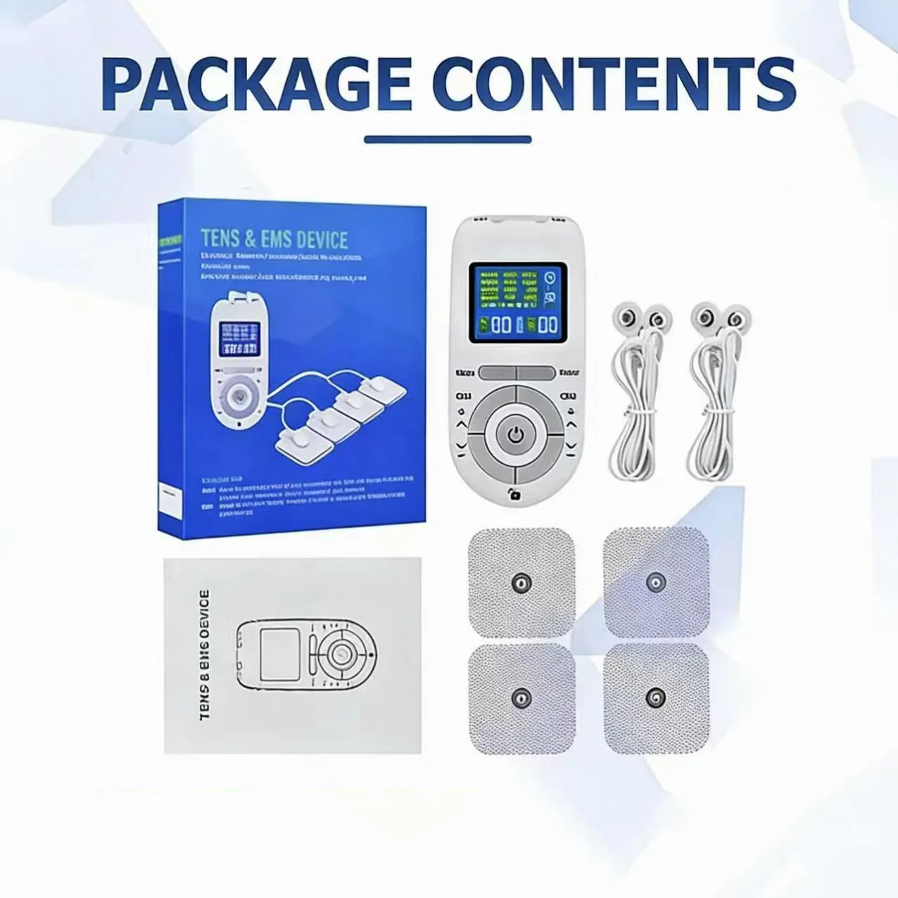 

New Electric Tens Muscle Stimulator Ems Acupuncture Face Body Massager Digital Therapy Herald Massage Tool Electrostimulator