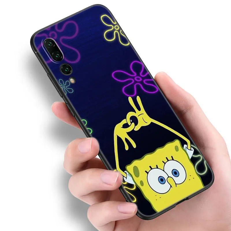 S-SpongeBob P-Patrick Star Phone Case For Huawei Pura 70 Ultra P20 P30 P40 Lite P60 Art P50 Pro P50E P Smart 2018 2019 2020 2021