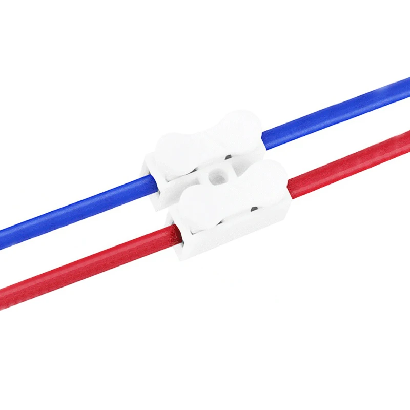 20Pcs Copper Electrical Cable Connectors CH2 CH3 Quick Splice Lock Wire Terminals Lamp Connection Easy Safe Splicing Into Wire