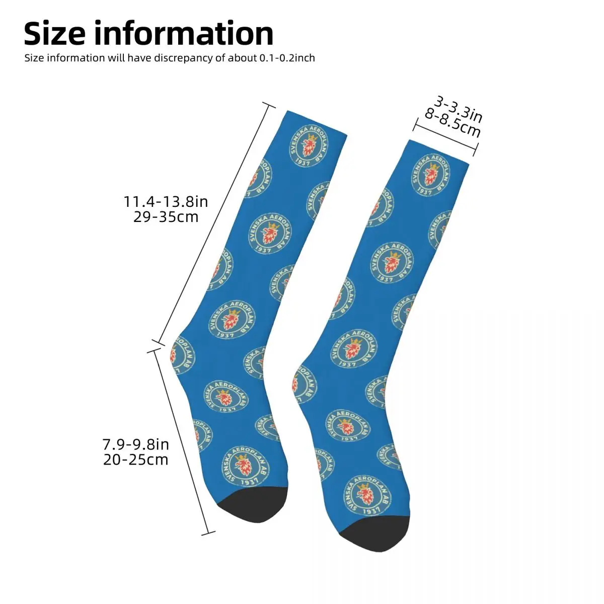 Svenska Aeroplan Ab - Saab Socks Harajuku Stockings All Season Long Socks Accessories for Man's Woman's Birthday Present