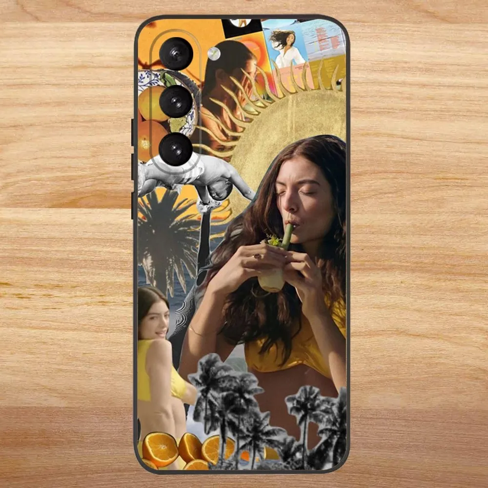 L-Lorde Solar Power Phone Case for SamsungS24,S23,S22,S21,S20 Ultra Pro S10,S30Plus,20 Ultra Black Cover