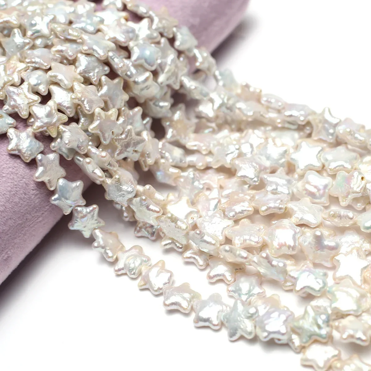 Natural Freshwater Pearls Star Shaped Loose Spacing Beads Jewelry Making DIY Necklaces Bracelets Accessories Gifts 12x12mm