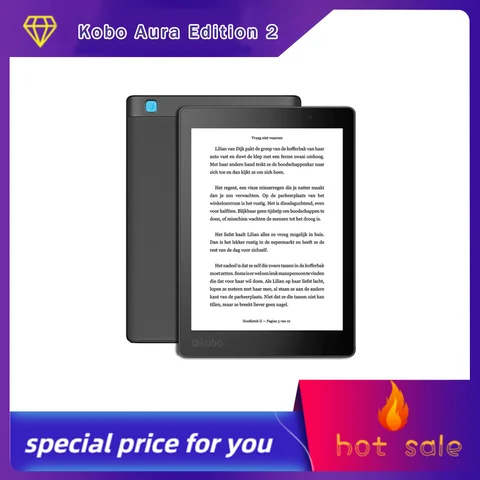 Kobo Aura Edition 2 secondhand E-reader 6‘’/212 ppi/ 4G/16G/32G E Ink Carta Display E-readers for beginners