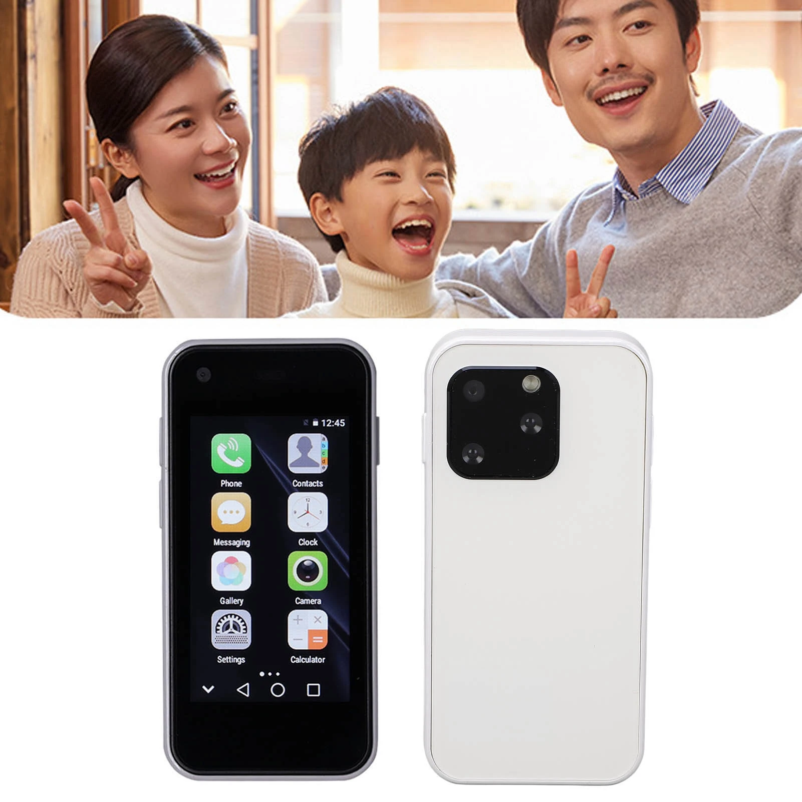 صفقة التخليص هاتف ذكي صغير رباعي النواة ثنائي الشريحة المدمج في بطارية ليثيوم 1580 مللي أمبير 16 جيجابايت ذاكرة داخلية هاتف محمول يعمل بنظام أندرويد