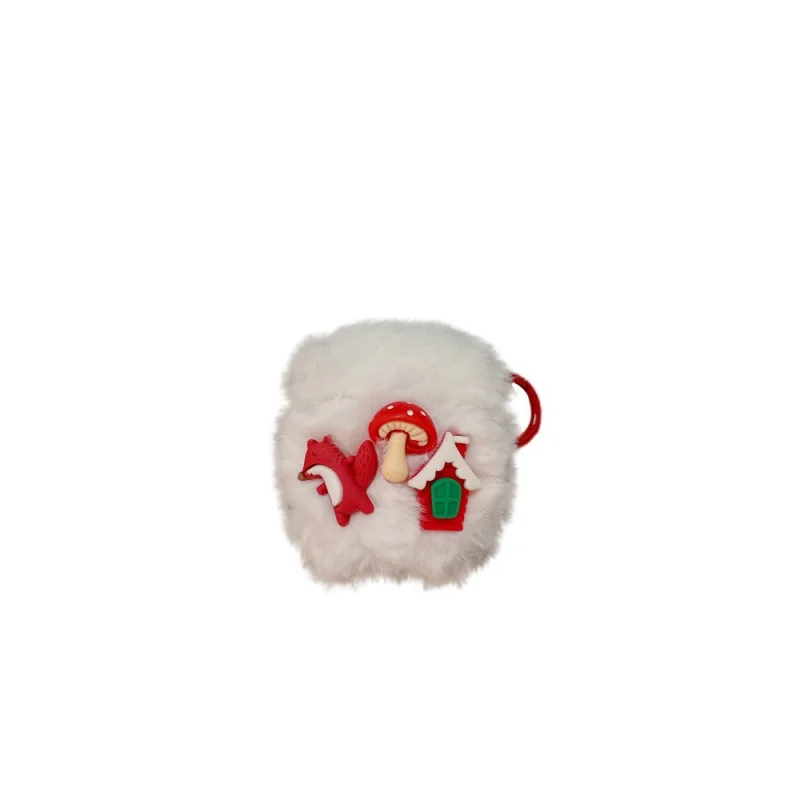 Funda para auriculares con dibujos de Fox House 3D, Compatible con Appleairpods3/4, funda protectora de felpaPRO/PRO3