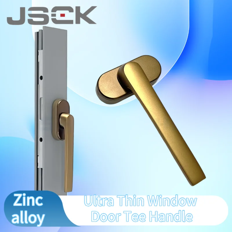 Ultra Thin Window Door Tee Handle, Aluminum Alloy Flat Pull Handle for Insect Screen, Easy to Install Crank Net Hardware Handle