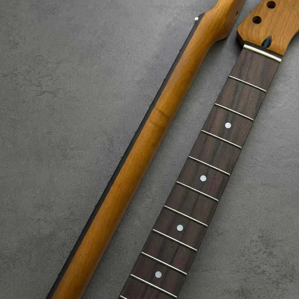 22 Fret Dark Fretboard TL Neck, Roasted Construction, Standard Radius, Gloss Finish, 56mm Heel Truss Rod Replacement Part