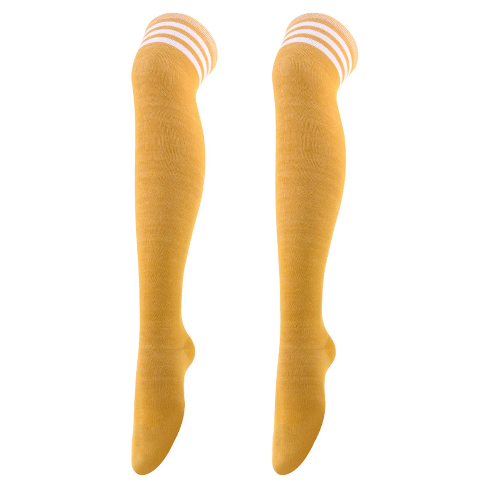 جوارب الرقص التأثيرية للنساء جوارب الركبة ثلاثية الأشرطة جوارب عالية، جوارب نسائية مخططة أوروبية وأمريكية بالجملة