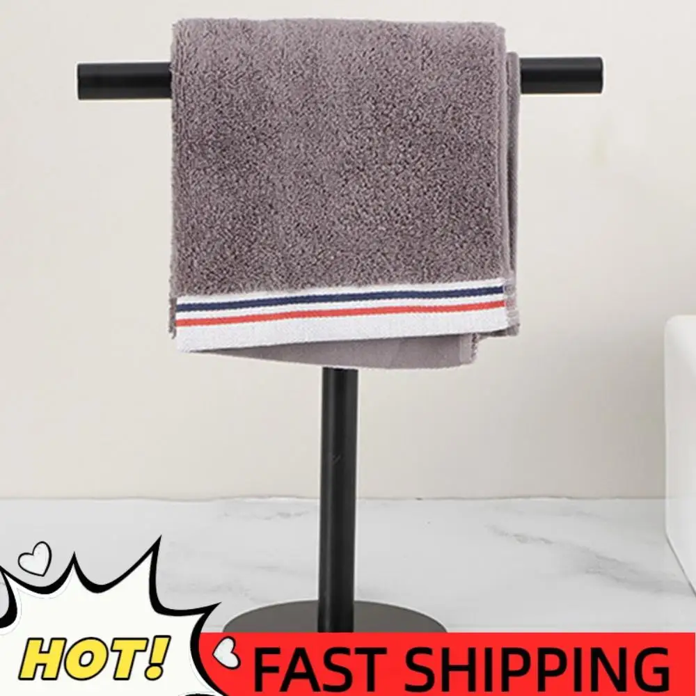 

Напольная вешалка для полотенец из нержавеющей стали Т-образной формы с утяжеленным основанием для ванной, кухни, туалетной столешницы