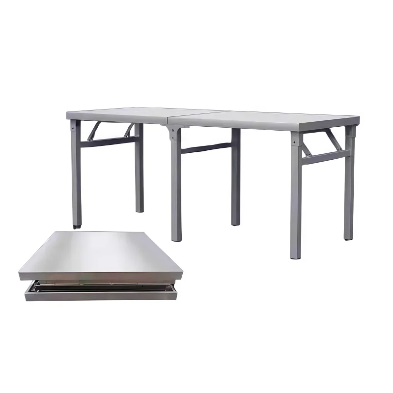 Stainless steel folding table portable workbench barbecue table canteen restaurant