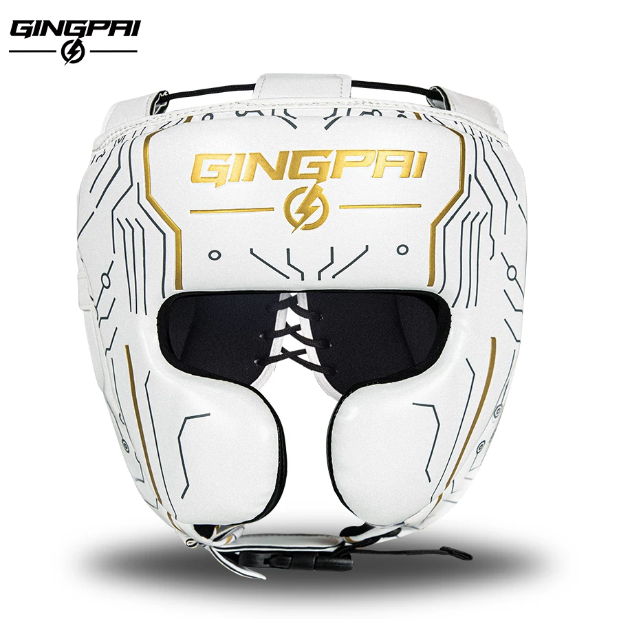 

Professional Adult Men Women Kick Boxing Sanda MMA Helmet Full Protection to Protect Nose Free Combat Beam Full-face Head Gear