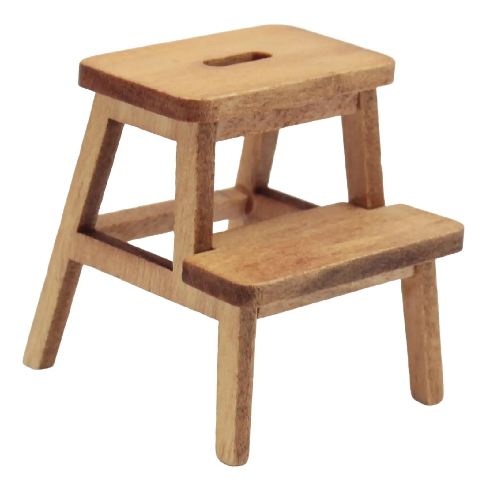 wooden Doll House Chair DIY Decoration Accessories Furniture Model Chairs Mini Wooden for Children kids Pretend Play