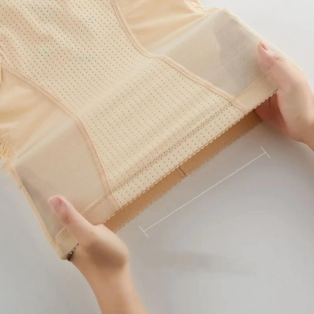 Casual Spitze Blume Postpartale Höschen Hohe Taille Transparent Schlank Nahtlose Unterwäsche Dessous Eis Seide Hip Fahrstuhl Shaper Dame