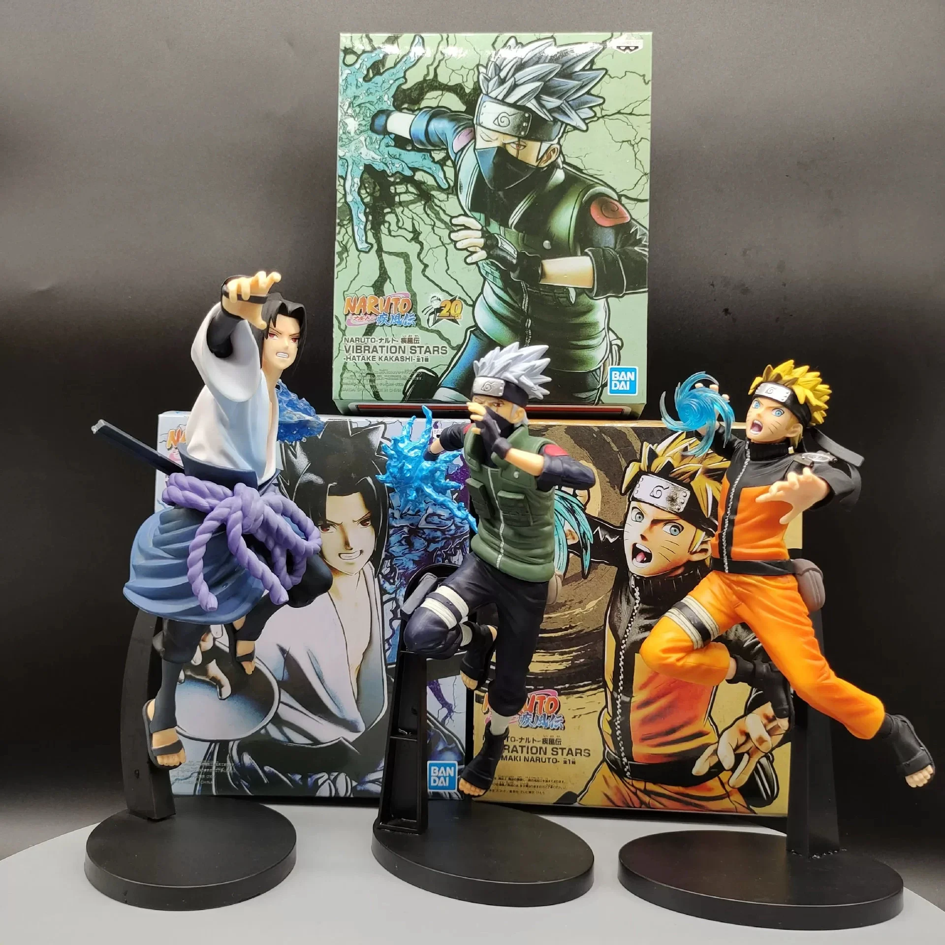 Genuine Naruto Naruto figure Sasuke Kakashi model ornament birthday gift for boys 520 lovers