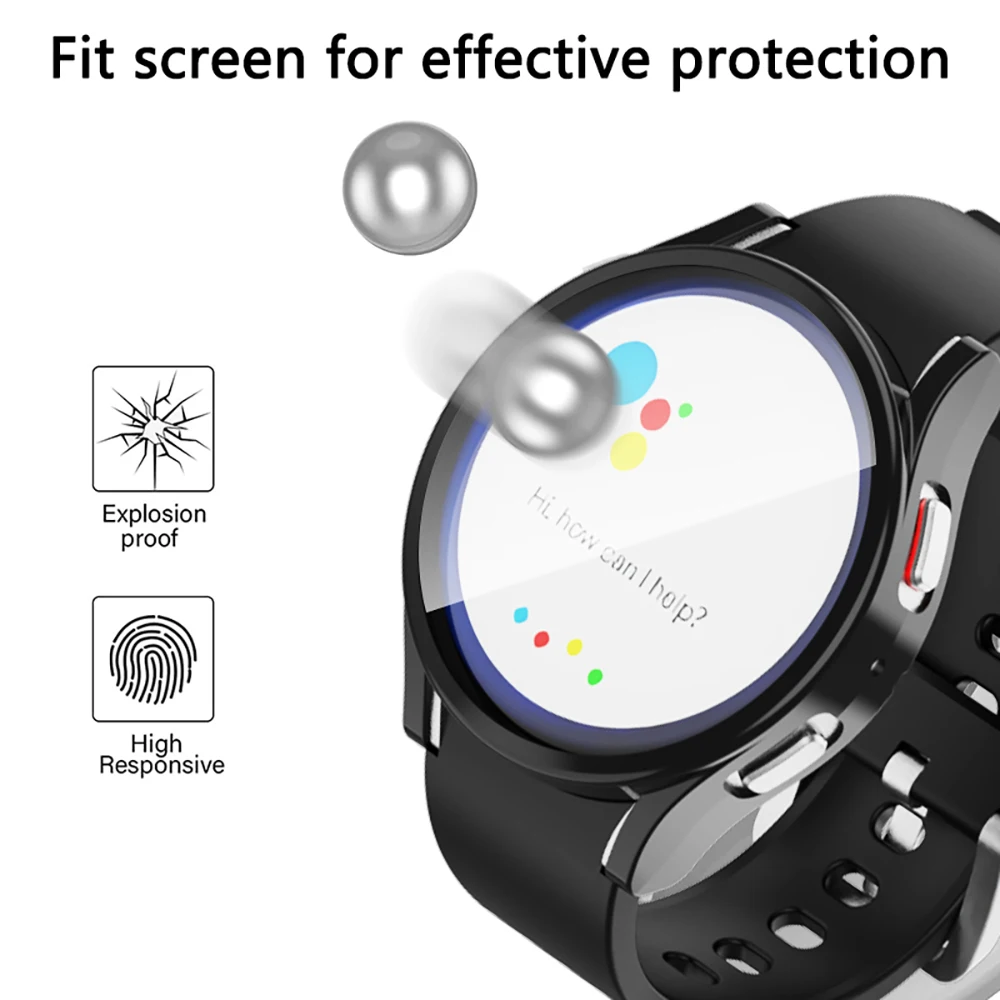 Watch Case for Samsung Galaxy Watch 6 40mm 44mm Screen Protector TPU Bumper Protective Cover for Galaxy 6 40mm 44mm Accessories