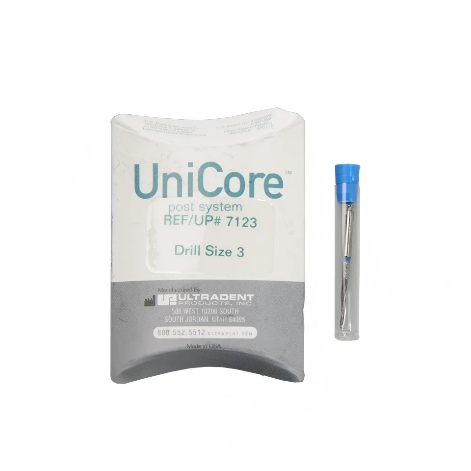 ULTRADENT UniCore Dental Drills Professional Fiber Post Burs for Root Canal Endodontic Preparation Precision Dental Tools 1pc