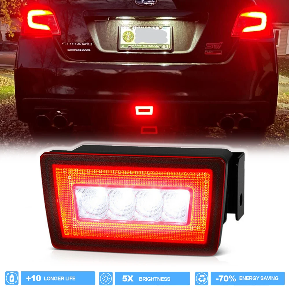 

1 шт. Бесплатная доставка: Задние светодиодные фонари (стоп-сигналы, задний ход, предупреждающие) для Subaru WRX STI, Impreza GJ, GP, XV Crosstrek GP. Автозапчасти.