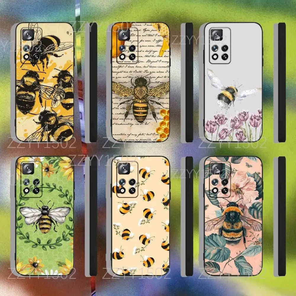 

Bees Yellow Cute Honey Soft TPU Cover For Samsung S25,S24,Ultra,S20,S30,Plus,S22,S23,Ultra,Plus,5G Phone Case