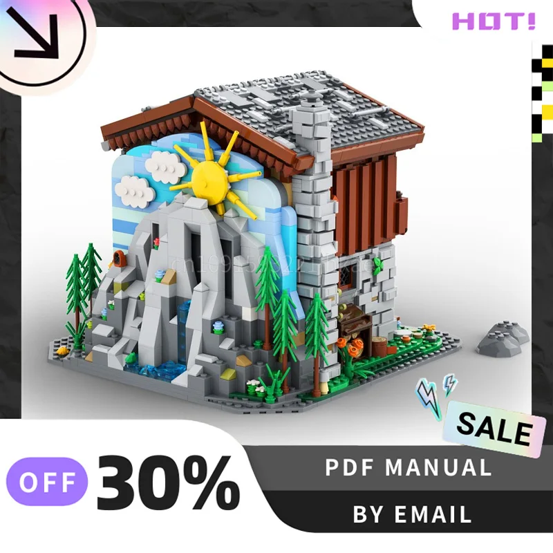 [2693PCS] Customized MOC Alpine Hut Creative Building Blocks Set STEM Educational Toys DIY Construction Model Kit Birthday Gifts