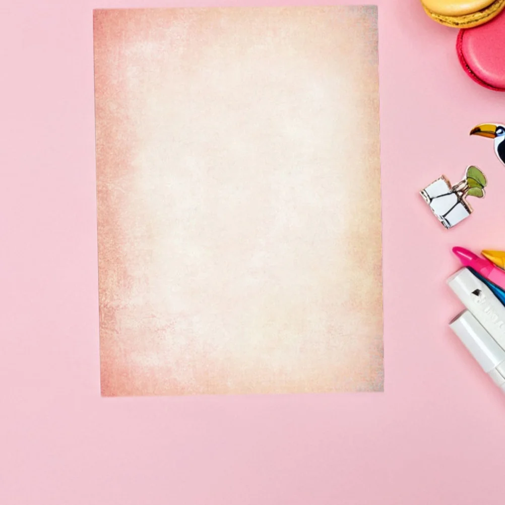 

60 шт. винтажная пустая двусторонняя бумага формата А4 для письма с буквами, приглашения «сделай сам», объяснения, меню, канцелярские принадлежности