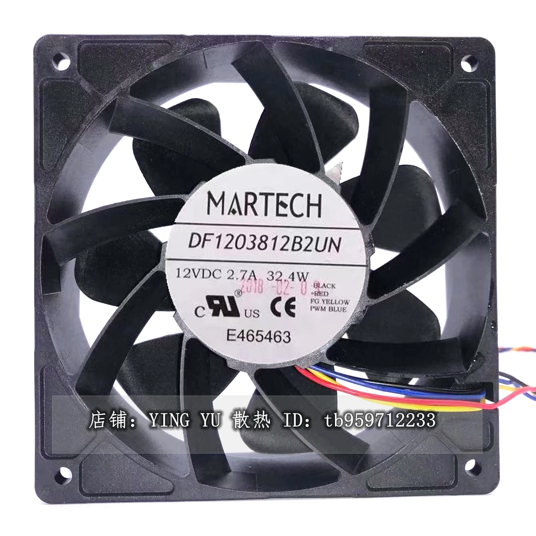 Wentylator chłodzący CPU 4-przewód do w ramach projektu MARTECH DF1203812B2UN 12CM 12V 2.7A wentylator chłodnicy 12038 120x120x38mm