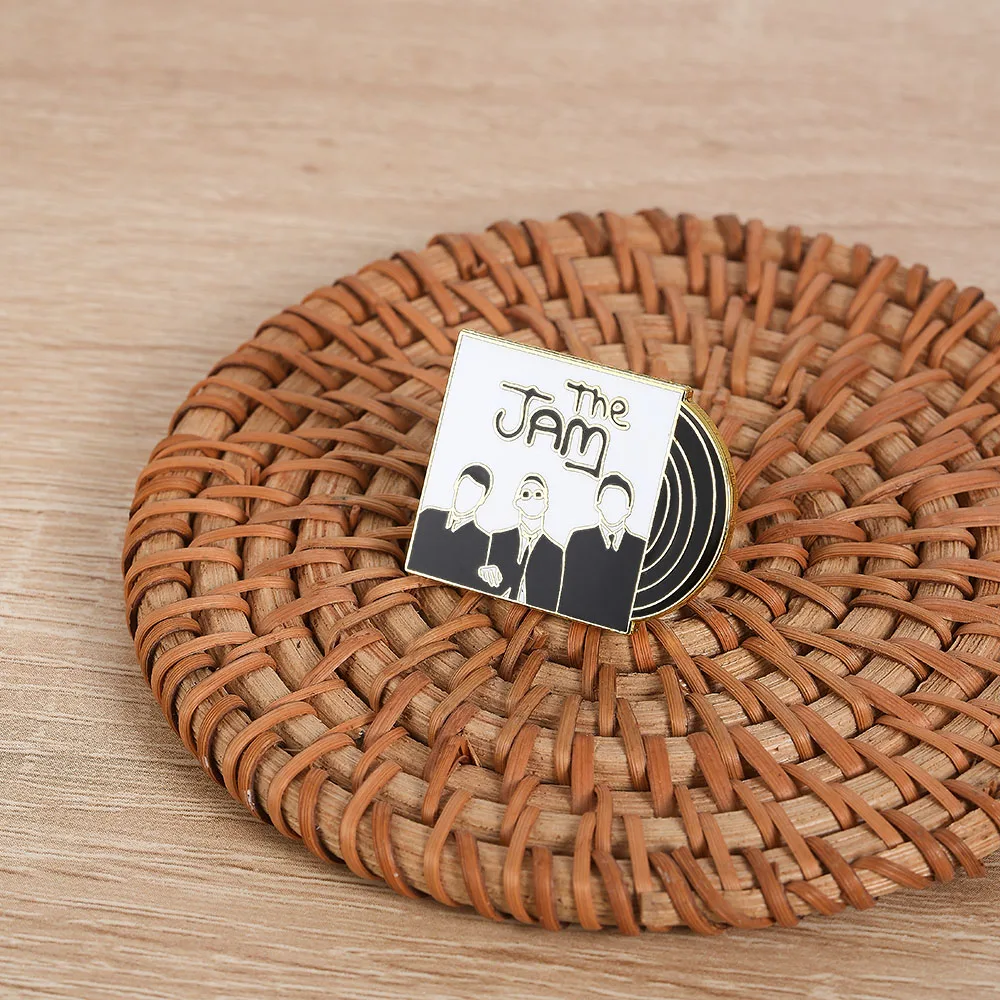 In the City Album Cover Lapel Pin Punk Band Music Brooch Vinyl Record Badge Rock Fans Collection Souvenirs view 6