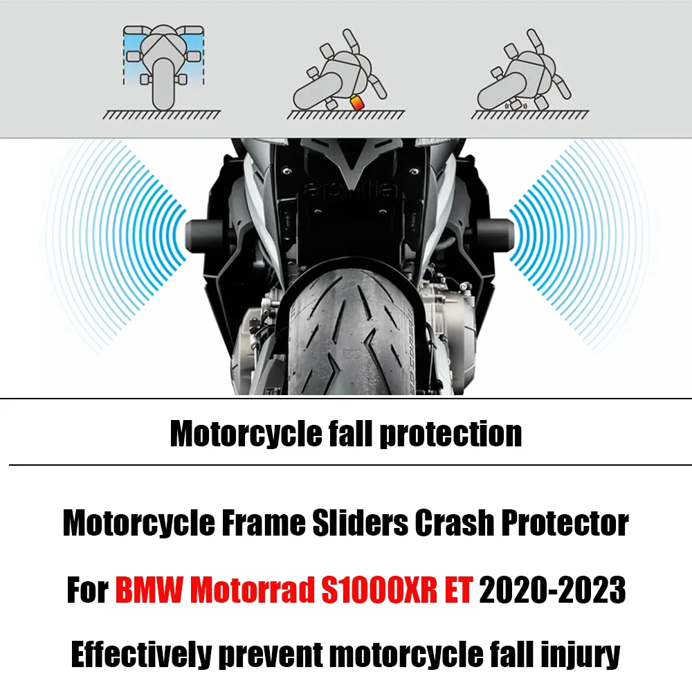 For BMW Motorrad S1000XR ET 2020-2023 Motorcycle Frame Sliders Crash Protector Effectively prevent motorcycle fall injury