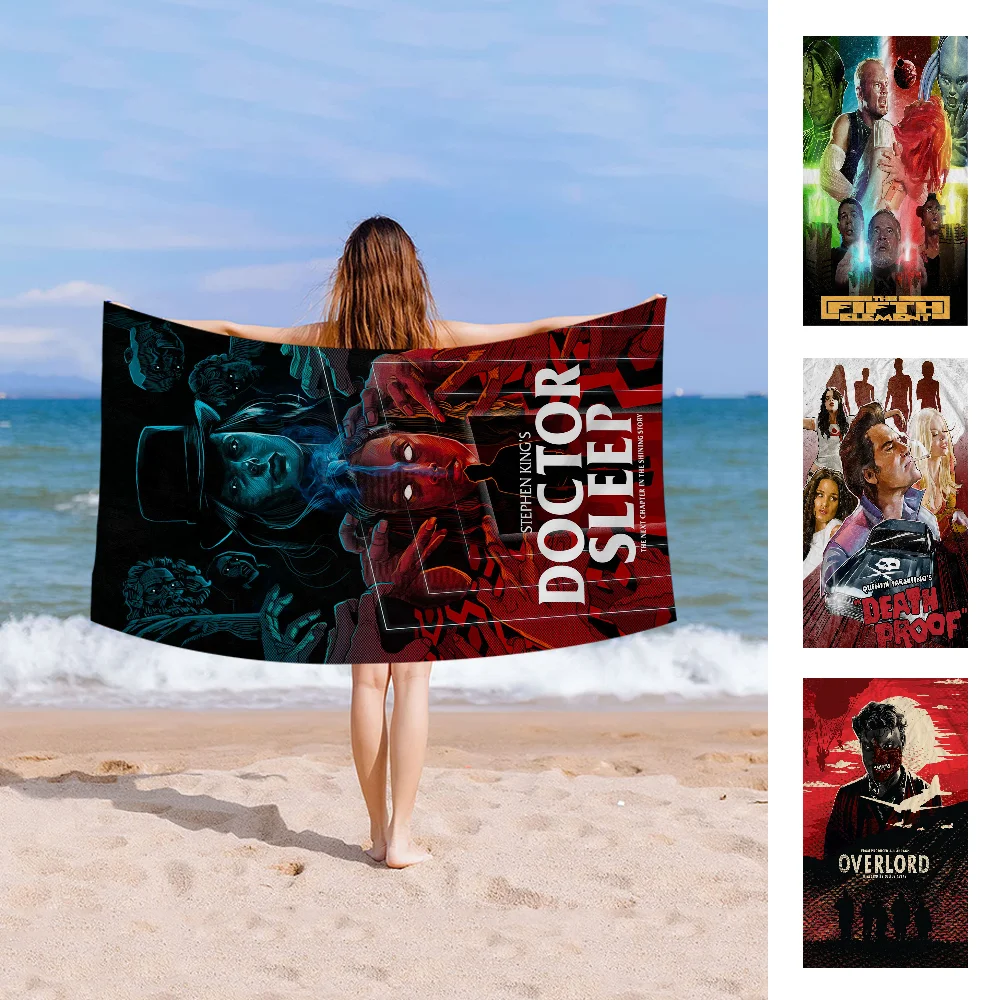 

Monsters Movie Horror Film Microfiber Beach Towel Absorbent Quick Dry Soft Yoga Swimming Resort Mountain Climbing Towel