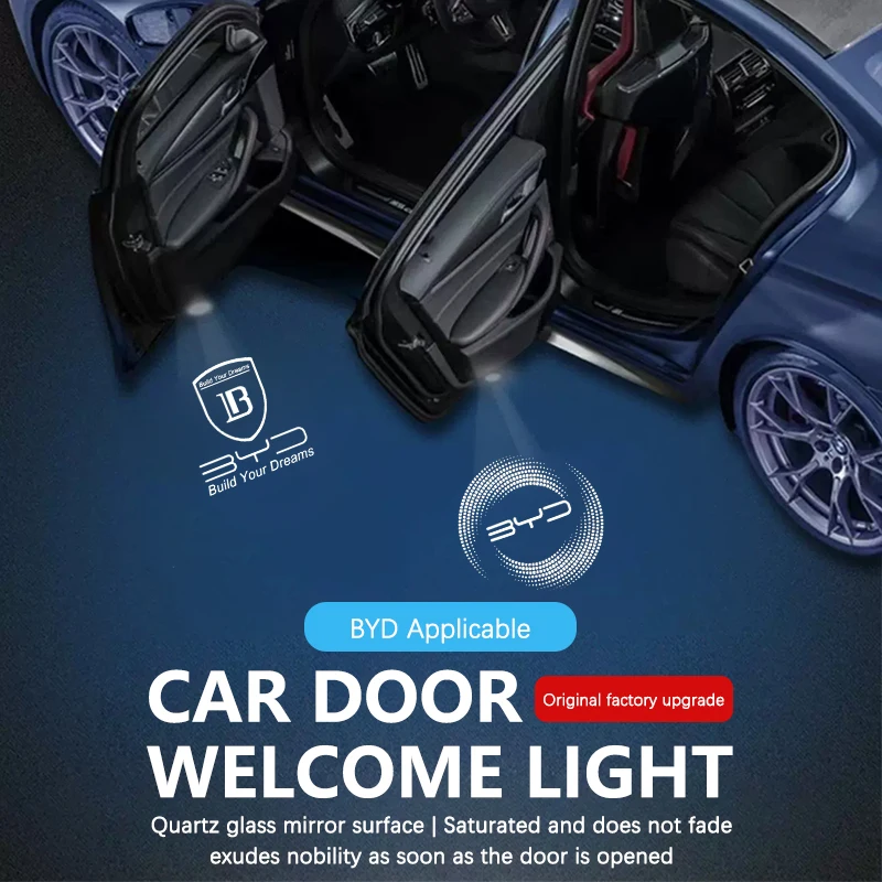 For BYD EV Han DM Song PLUS Tang Qin PRO Seal EA1 Car Door Welcome Projector Ghost Shadow Light Auto Accessories