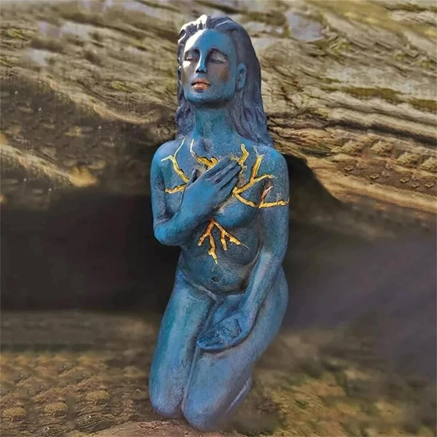 Healing Goddess Resin Sculptures Self Love Shaping Spirit Goddess Statue Figurine For Friends Women Office Ornaments Home Decor