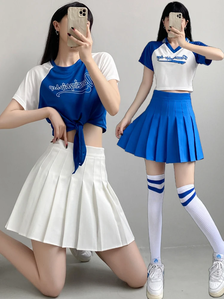 

Ladies' Gymnastics Dance Uniforms Cheerleading Outfits Stage Performance Jazz Costumes School Sports Team Uniforms Kpop Groups