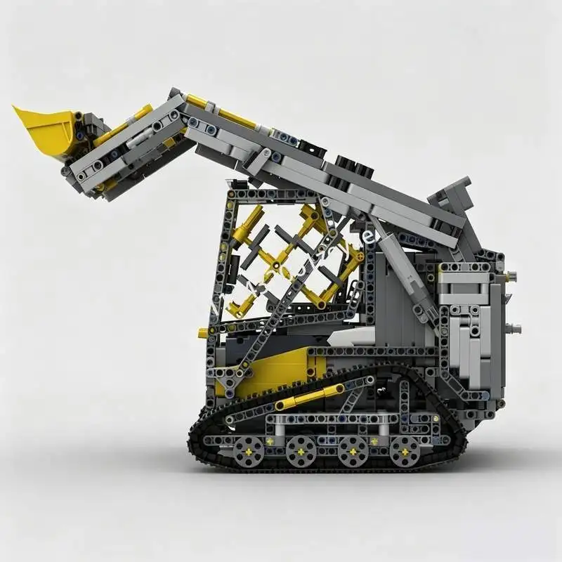 2269PCS Compact Track Loader Model Custom Puzzle Building Blocks DIY Assembly Construction Toy Popular Gift Collection Display
