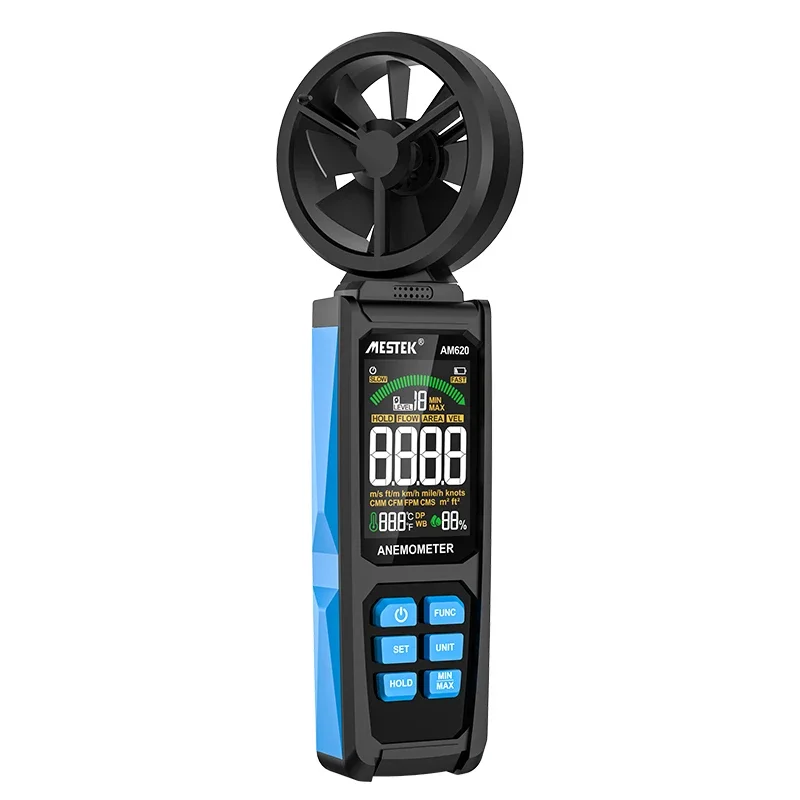 【2026】AM620 Automatic Digital Anemometer, measuring range 0.8-30 m/s
