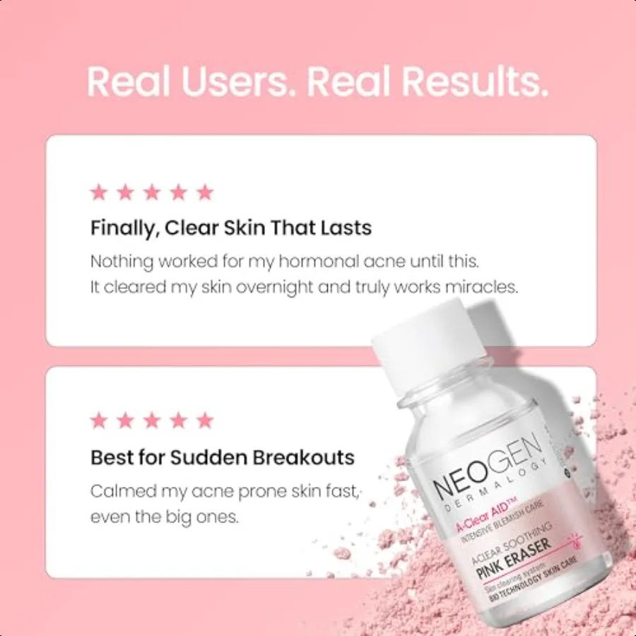 네오젠랩 더말로지 에클리어 수딩 아크네 케어 핑크 이레이저 스팟 케어