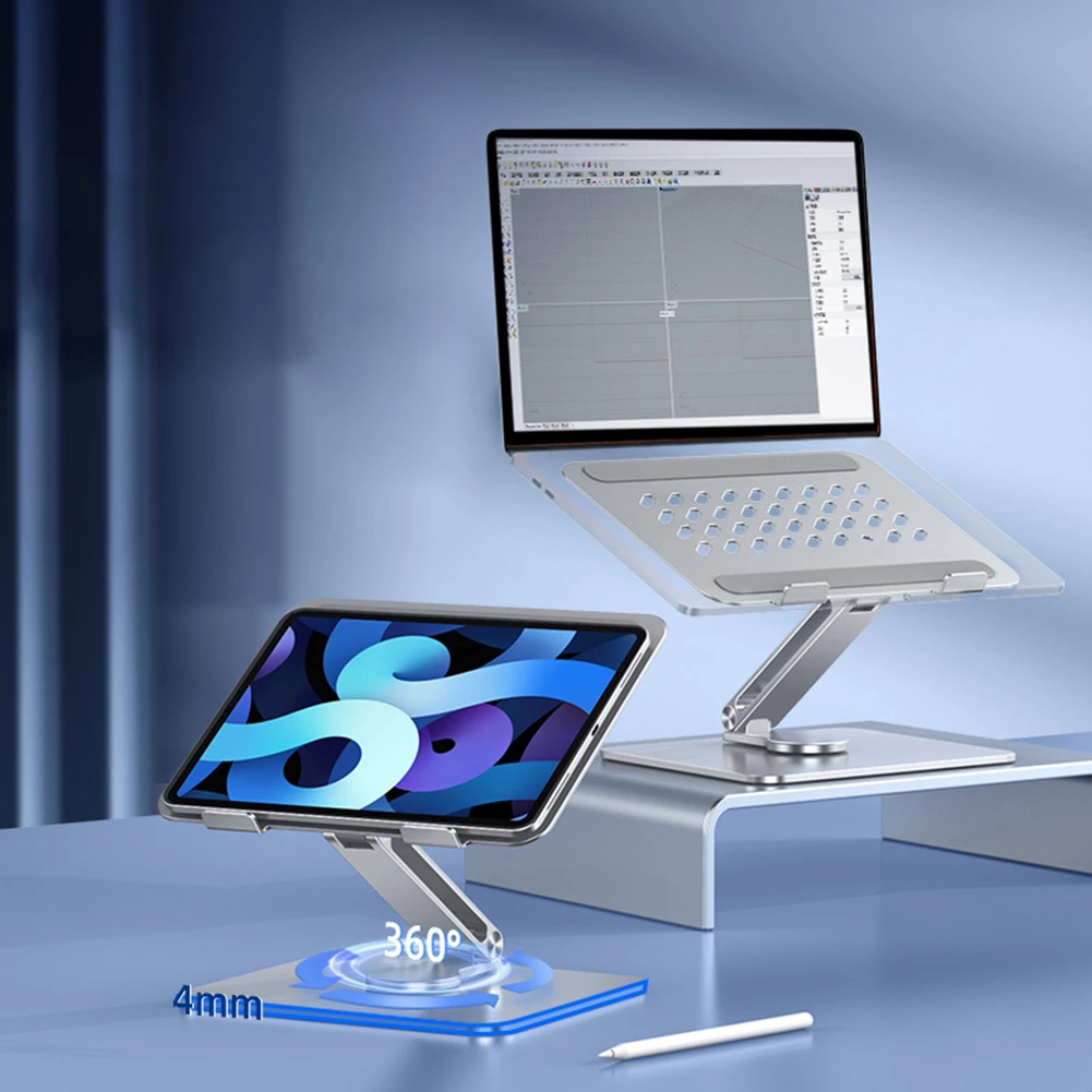 Акриловая подставка для планшета складной Регулируемый Настольный держатель вращающийся на 360 ° держатель для планшетов прозрачный кронштейн для планшета для iPhone iPad