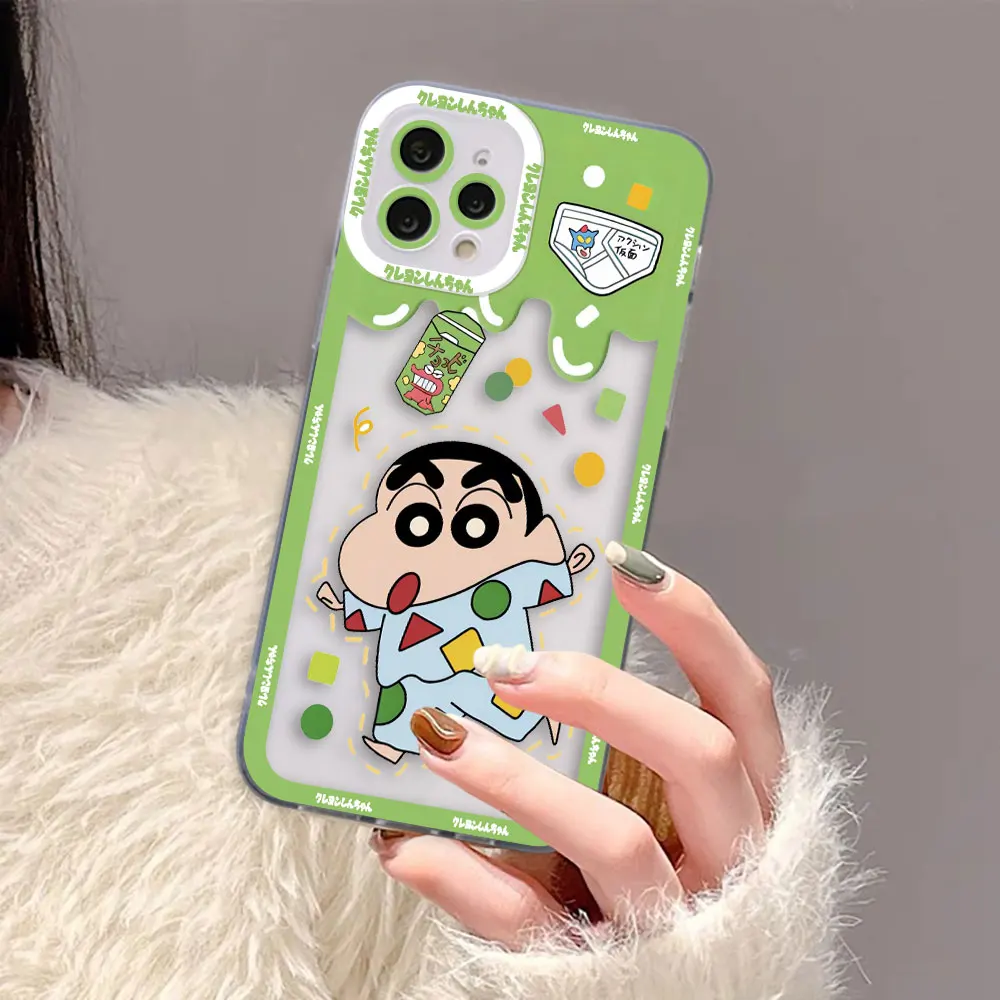 Anime Cartoon C-Crayon Xiao Xin Cover Clear Phone Cqoue Case For Samsung A03 A04 A05 A05S A11 S10 S20 FE PLUS ULTRA 5G Case Case