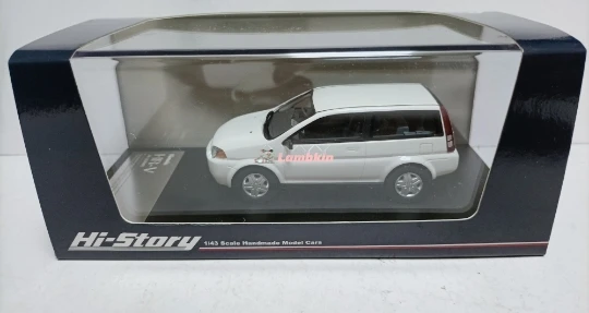 Hi Story 1/43 HRV J4 hs320 MPV 1998 modelo de carro de resina de negocios blanco colección de 10cm regalo de cumpleaños conmemorativo