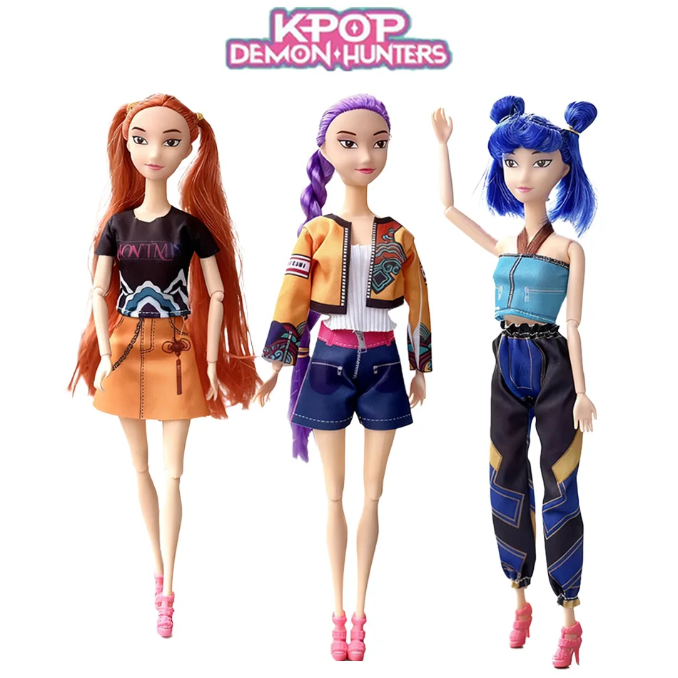 

2026 NEW Anime KPop Demon Hunters Doll Vinyl Toy Rumi Mira zoi Character vinyl mask figurine Birthday Gift Fan Club Gifts