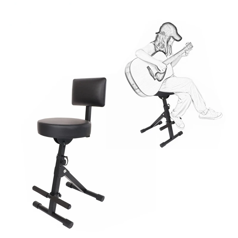 

Portable Folding Performance Music Instrument Acoustic Guitar Stool For Sale