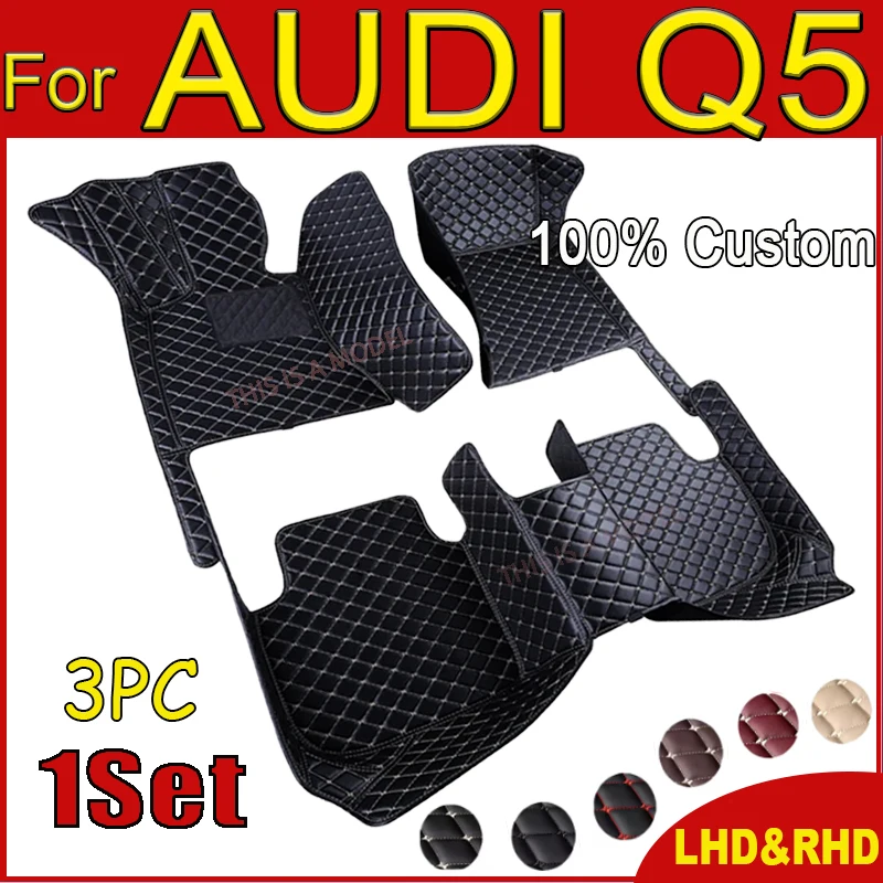 

Car floor mats for AUDI Q5 2009 2010 2011 2012 2013 2014 2015 2016 2017 Custom auto foot Pads automobile carpet cover